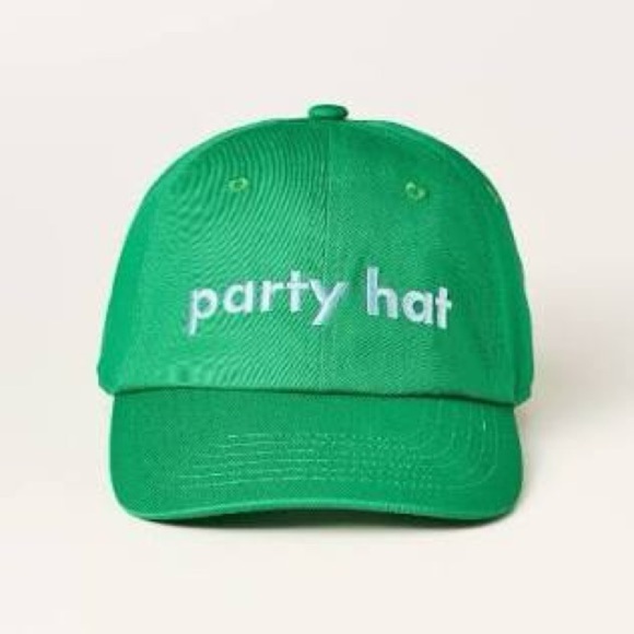 NWT Kate Spade x Target Green “Party Hat” Baseball Cap – Sold Out Collection - Picture 1 of 4